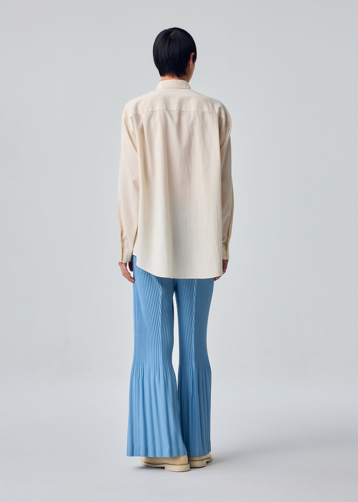PLEATS BOTTOMS 1、メンズ_パンツ、着用画像2