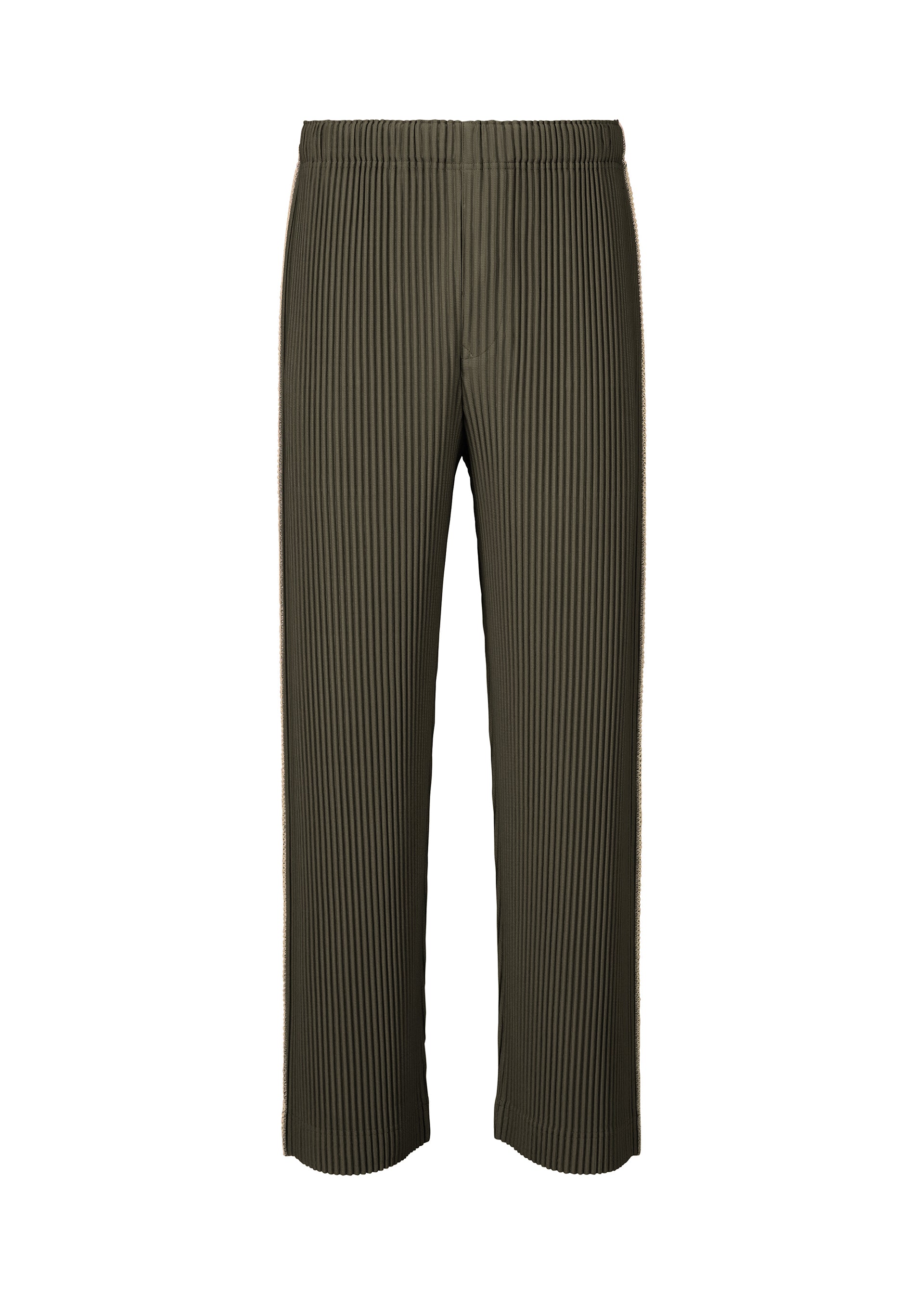 EMBROIDERY STRIPES、メンズ_パンツ、ブラウン