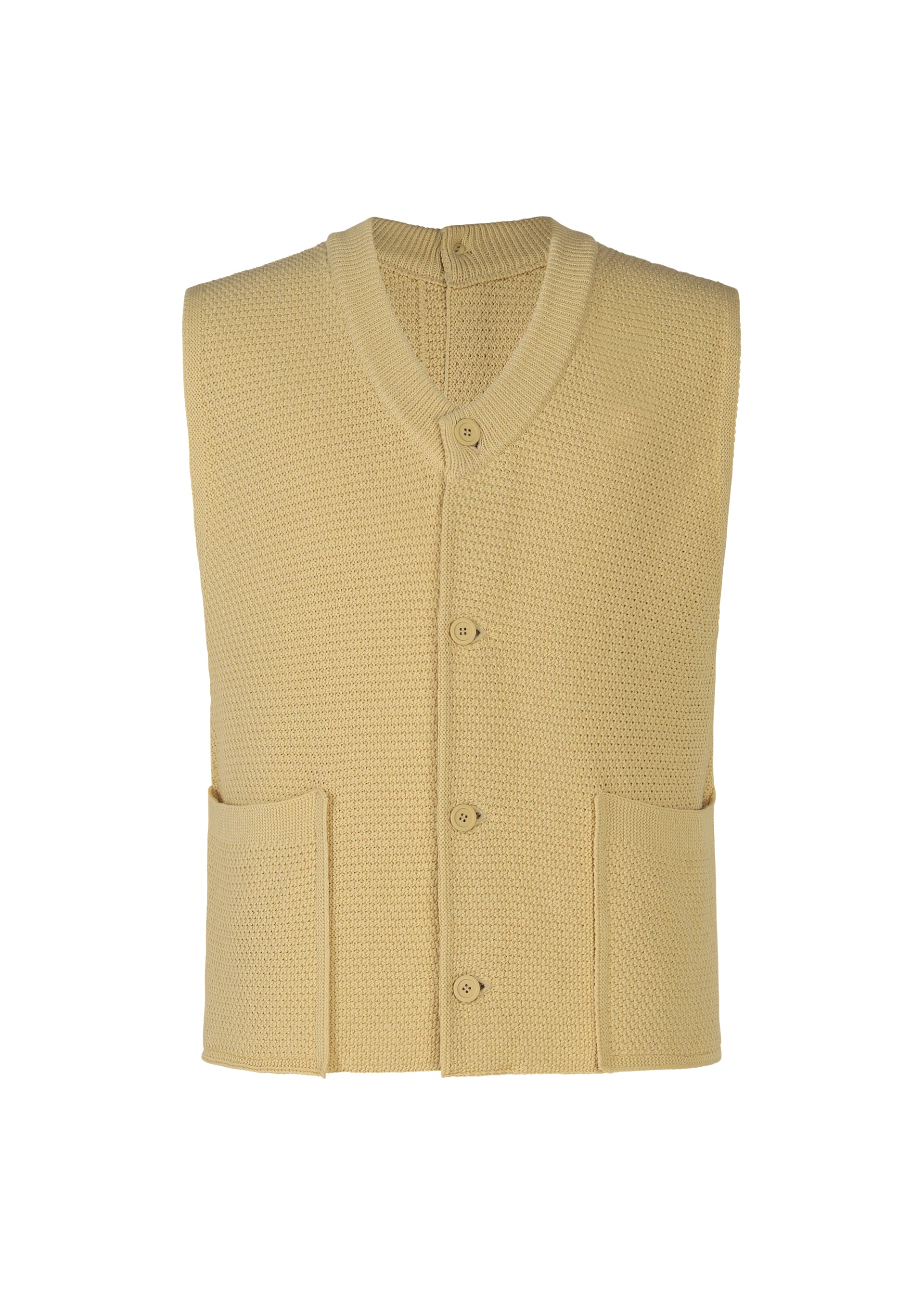 RUSTIC KNIT、メンズ_ニット、イエロー