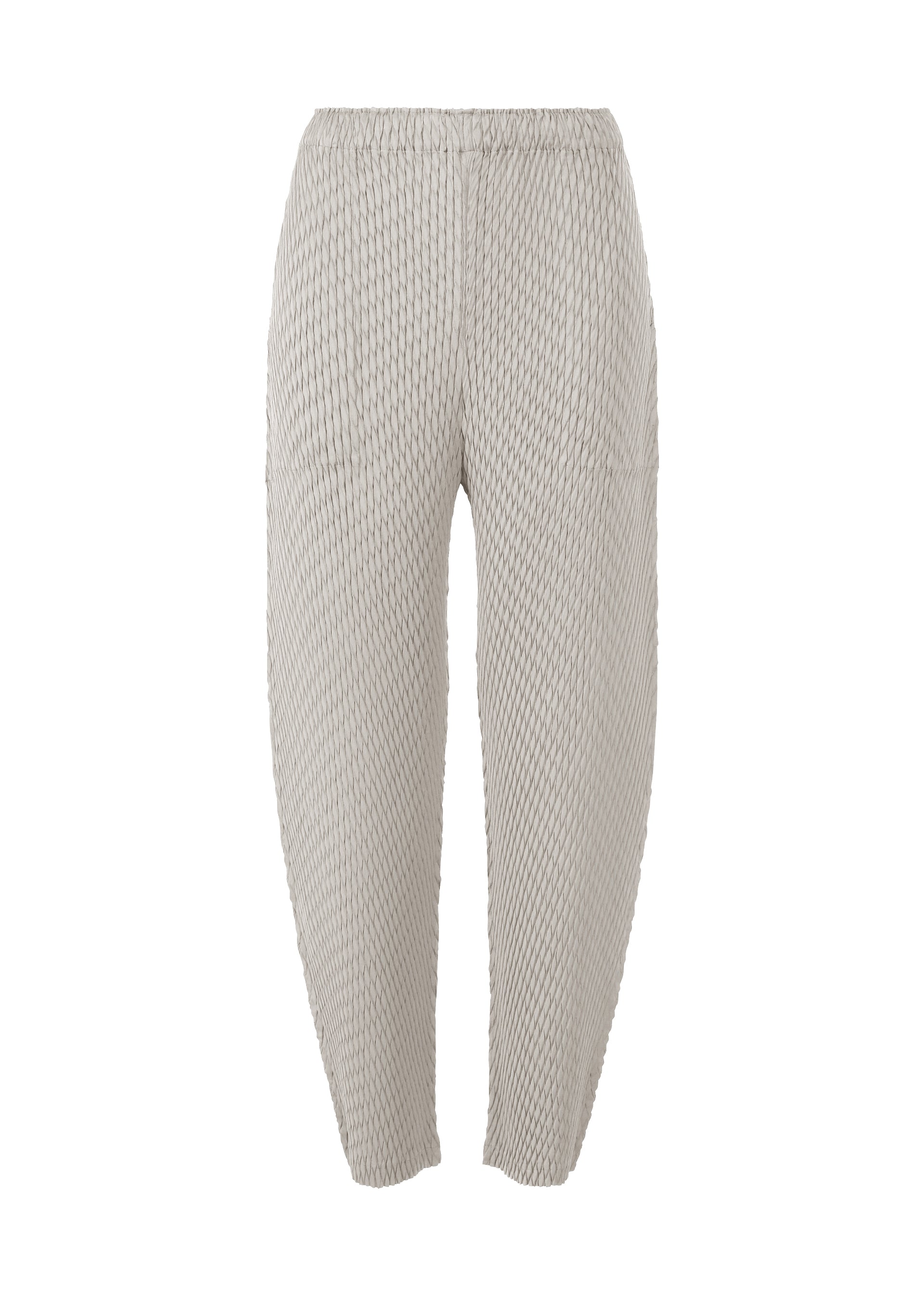 SLEEK PLEATS、ウィメンズ_パンツ、グレー