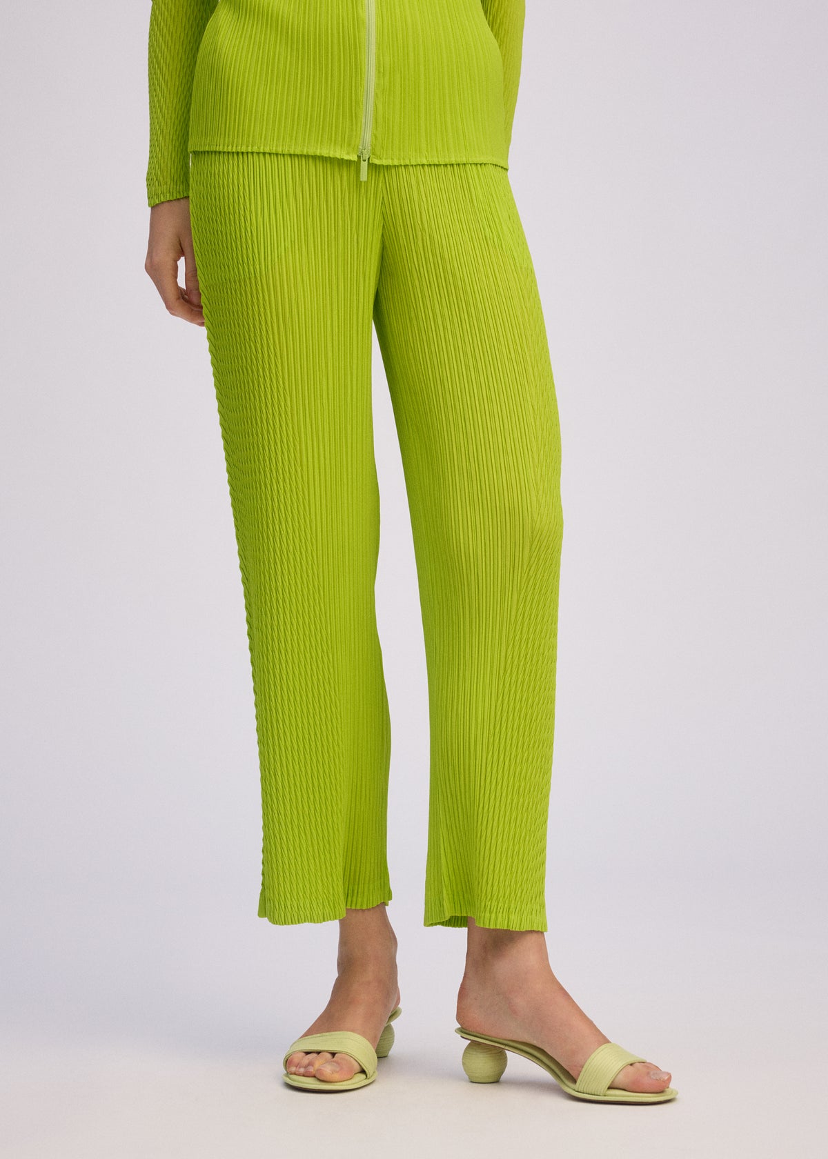 BOX SHOULDER PLEATS、ウィメンズ_パンツ、着用画像3