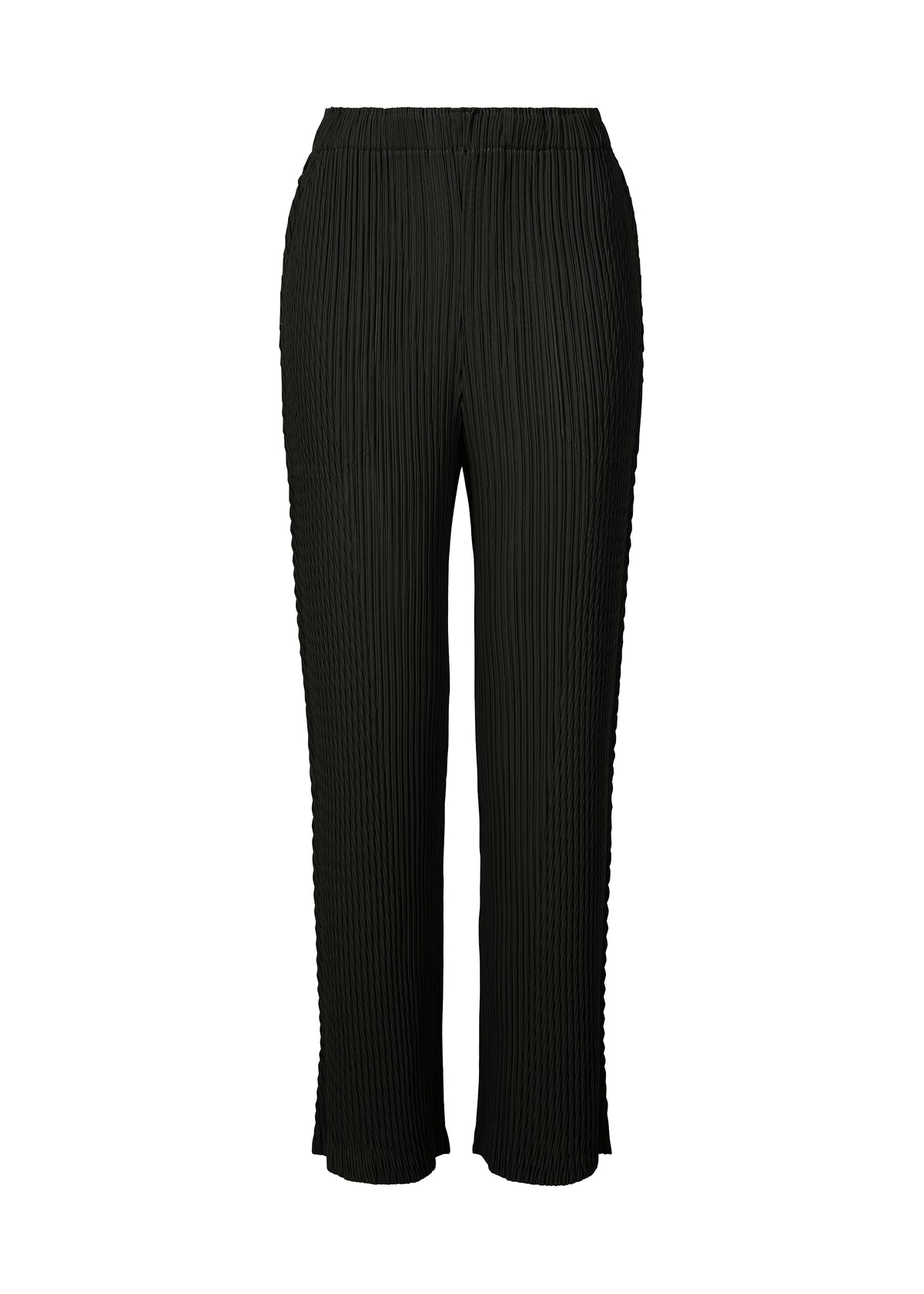 BOX SHOULDER PLEATS、ウィメンズ_パンツ、ブラック