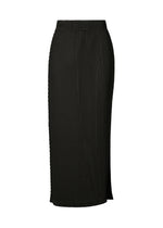 BOX SHOULDER PLEATS、ウィメンズ_スカート、ブラック