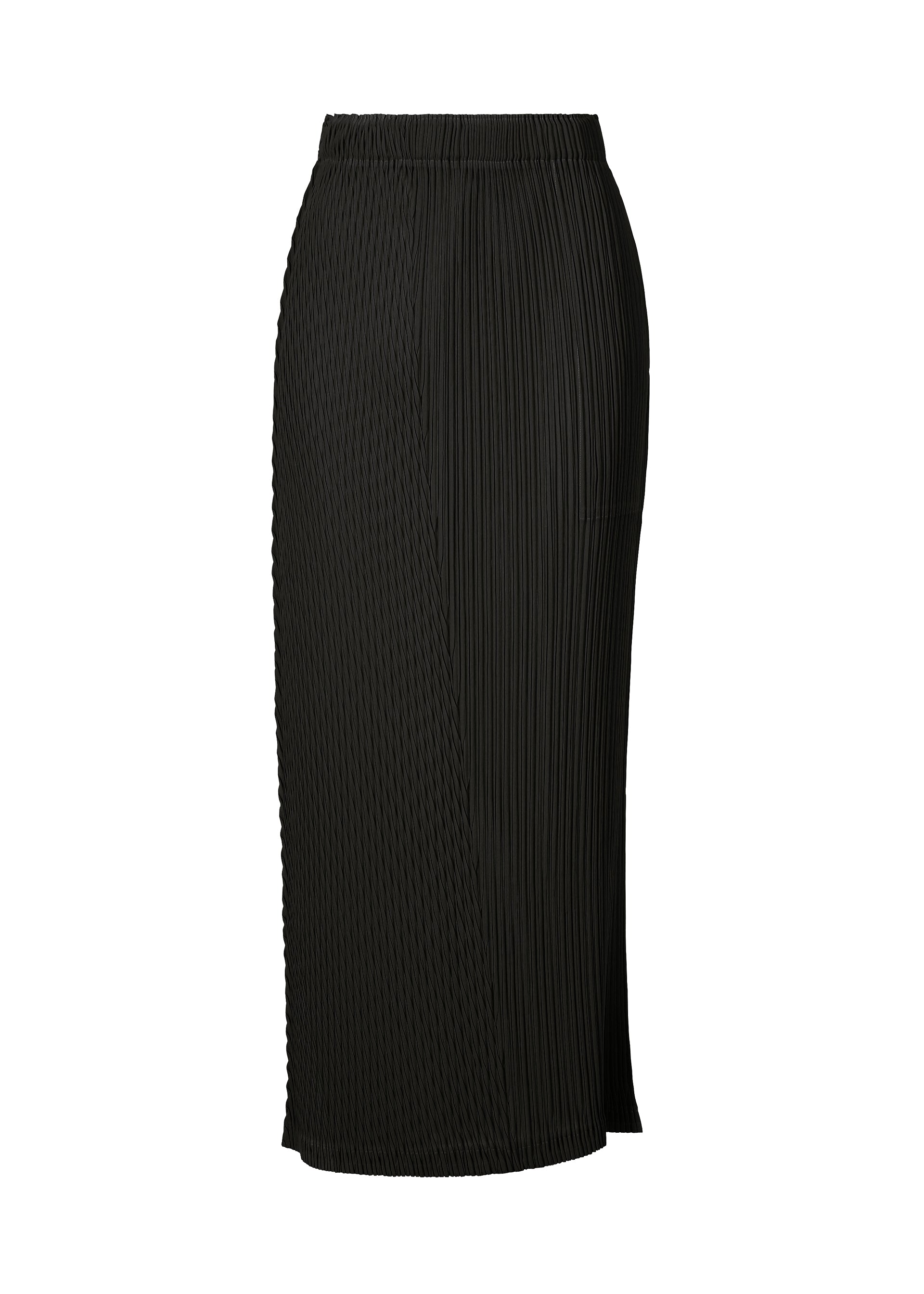 BOX SHOULDER PLEATS、ウィメンズ_スカート、ブラック