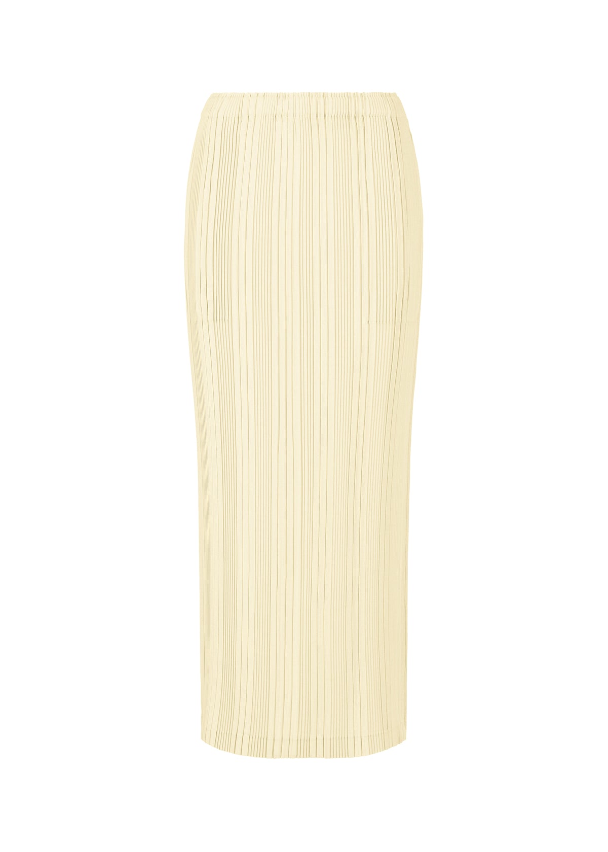 LINEN LIKE RIB PLEATS、ウィメンズ_スカート、ホワイト