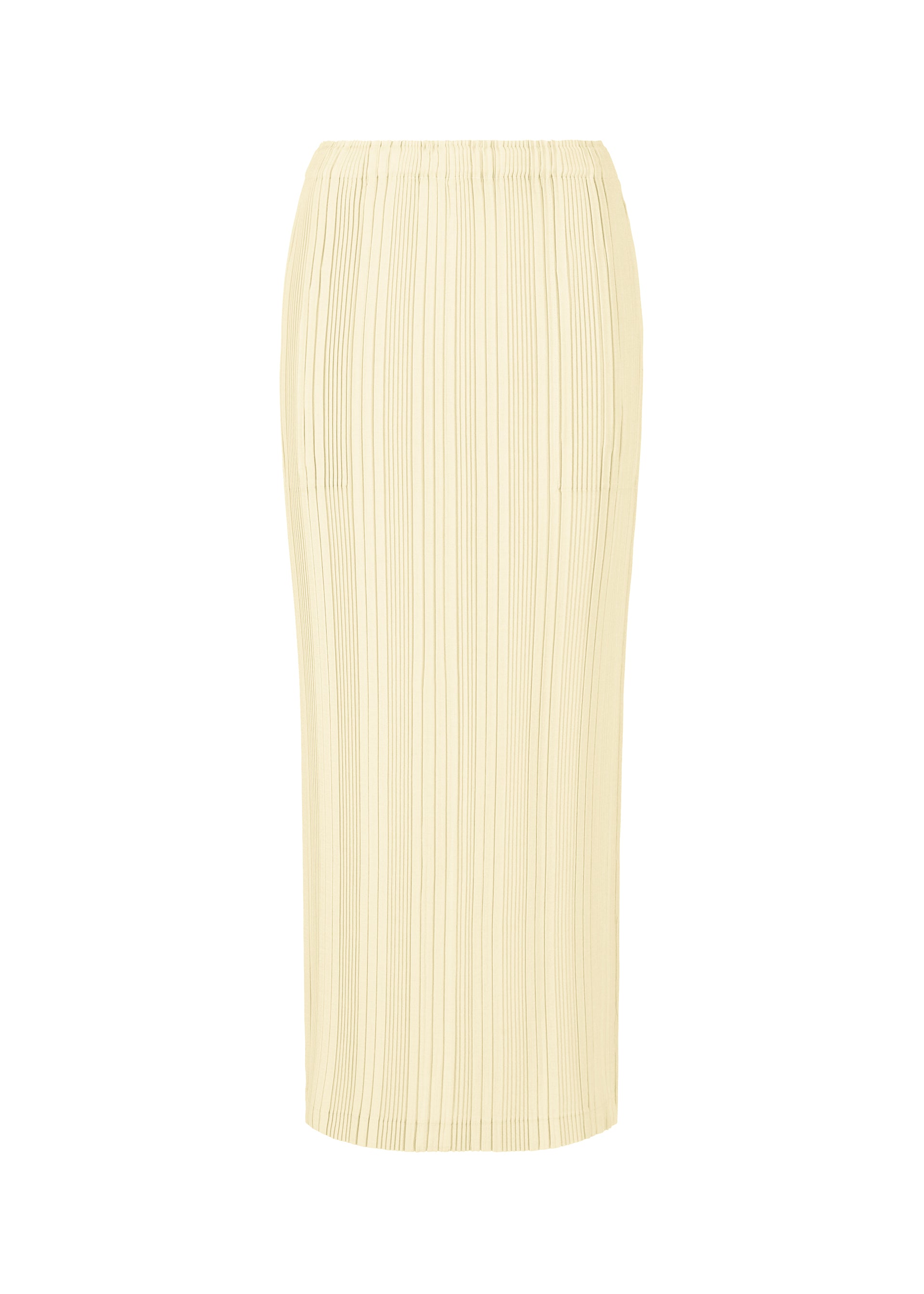 LINEN LIKE RIB PLEATS、ウィメンズ_スカート、ホワイト