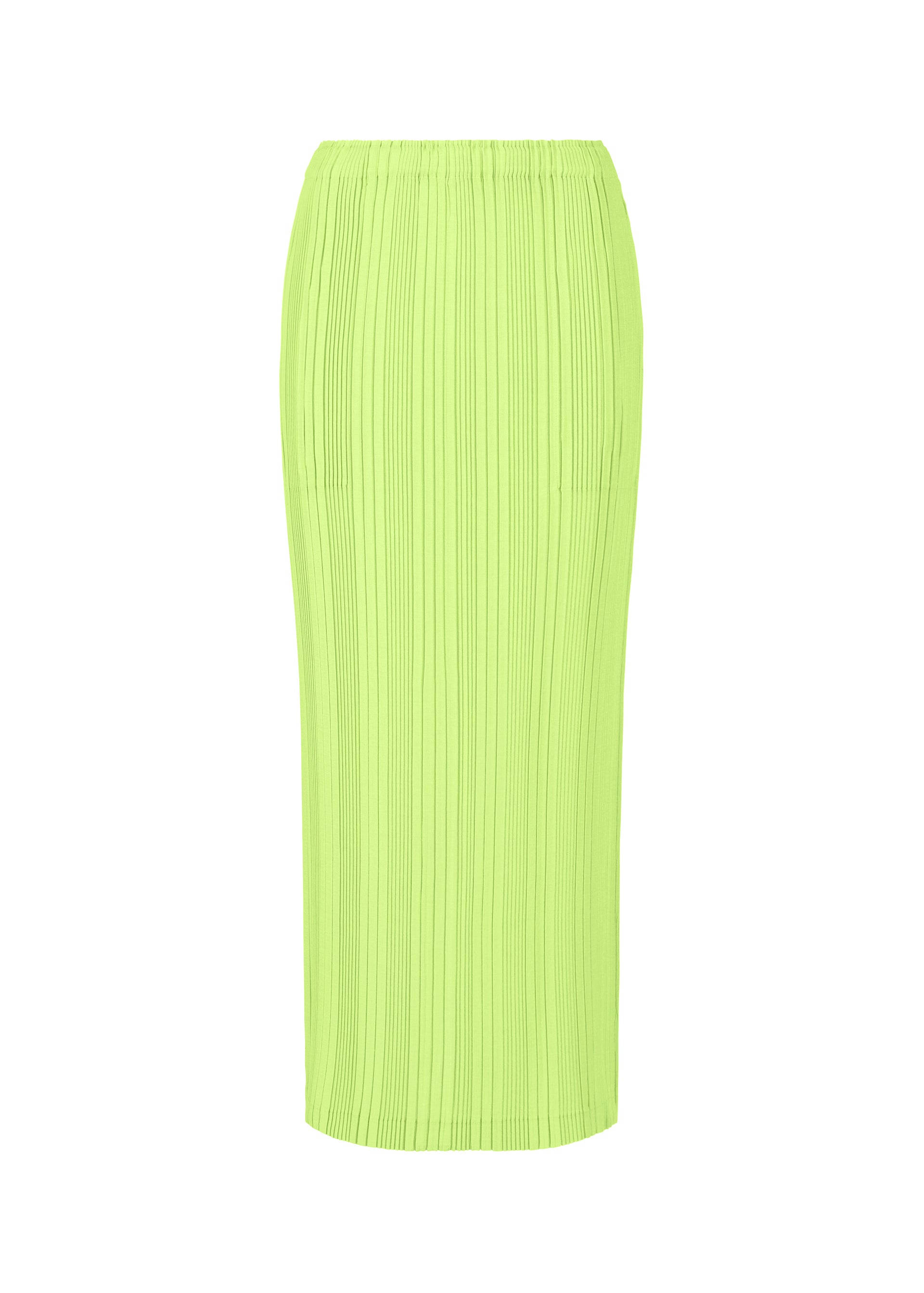 LINEN LIKE RIB PLEATS、ウィメンズ_スカート、グリーン
