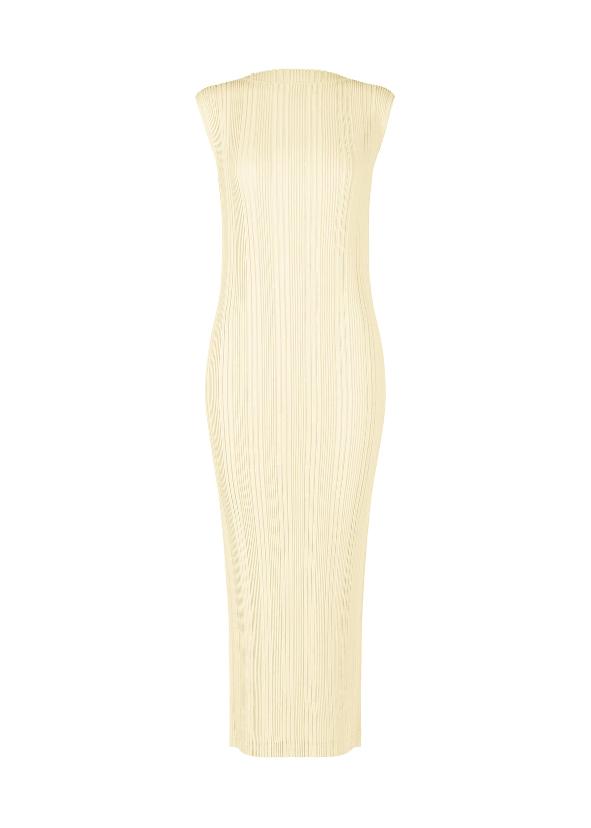 LINEN LIKE RIB PLEATS、ウィメンズ_ワンピース、ホワイト