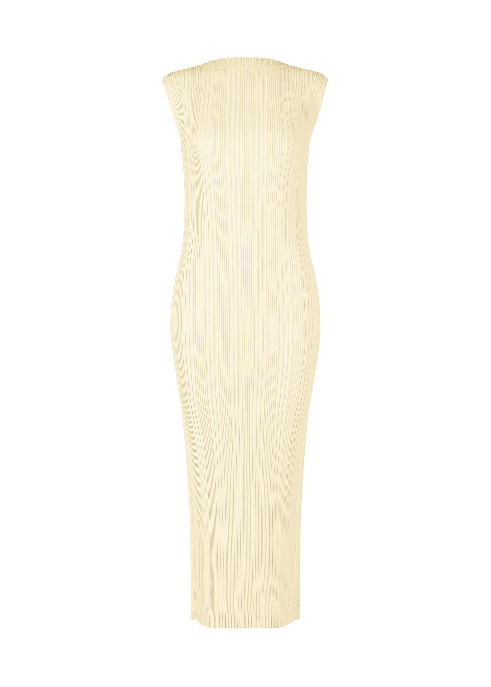 LINEN LIKE RIB PLEATS、ウィメンズ_ワンピース、ホワイト