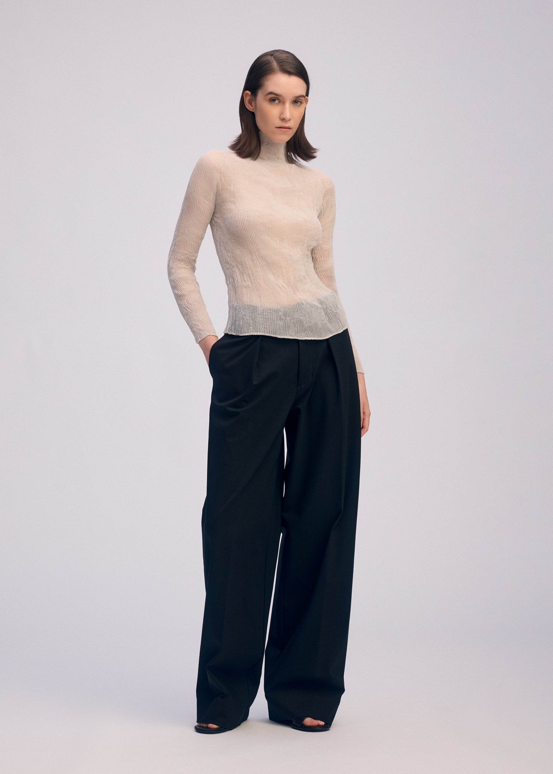 CHIFFON TWIST 3、ウィメンズ_トップス_トップ、着用画像2