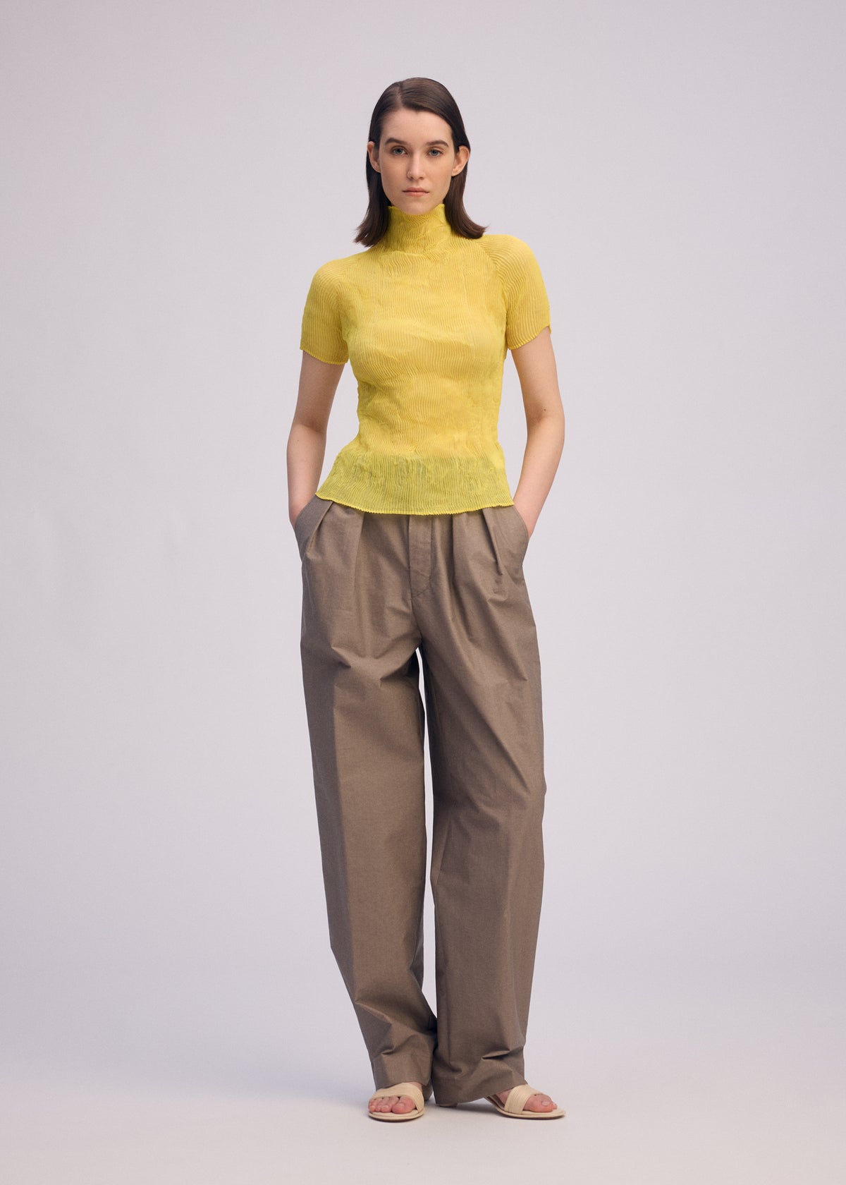 CHIFFON TWIST 3、ウィメンズ_トップス_トップ、着用画像2