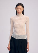 CHIFFON TWIST BK/WT-66、ウィメンズ_トップス_トップ、着用画像2