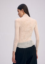 CHIFFON TWIST BK/WT-66、ウィメンズ_トップス_トップ、着用画像3