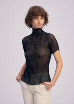 CHIFFON TWIST BK/WT-66、ウィメンズ_トップス_トップ、着用画像2