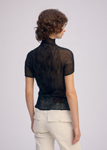 CHIFFON TWIST BK/WT-66、ウィメンズ_トップス_トップ、着用画像3