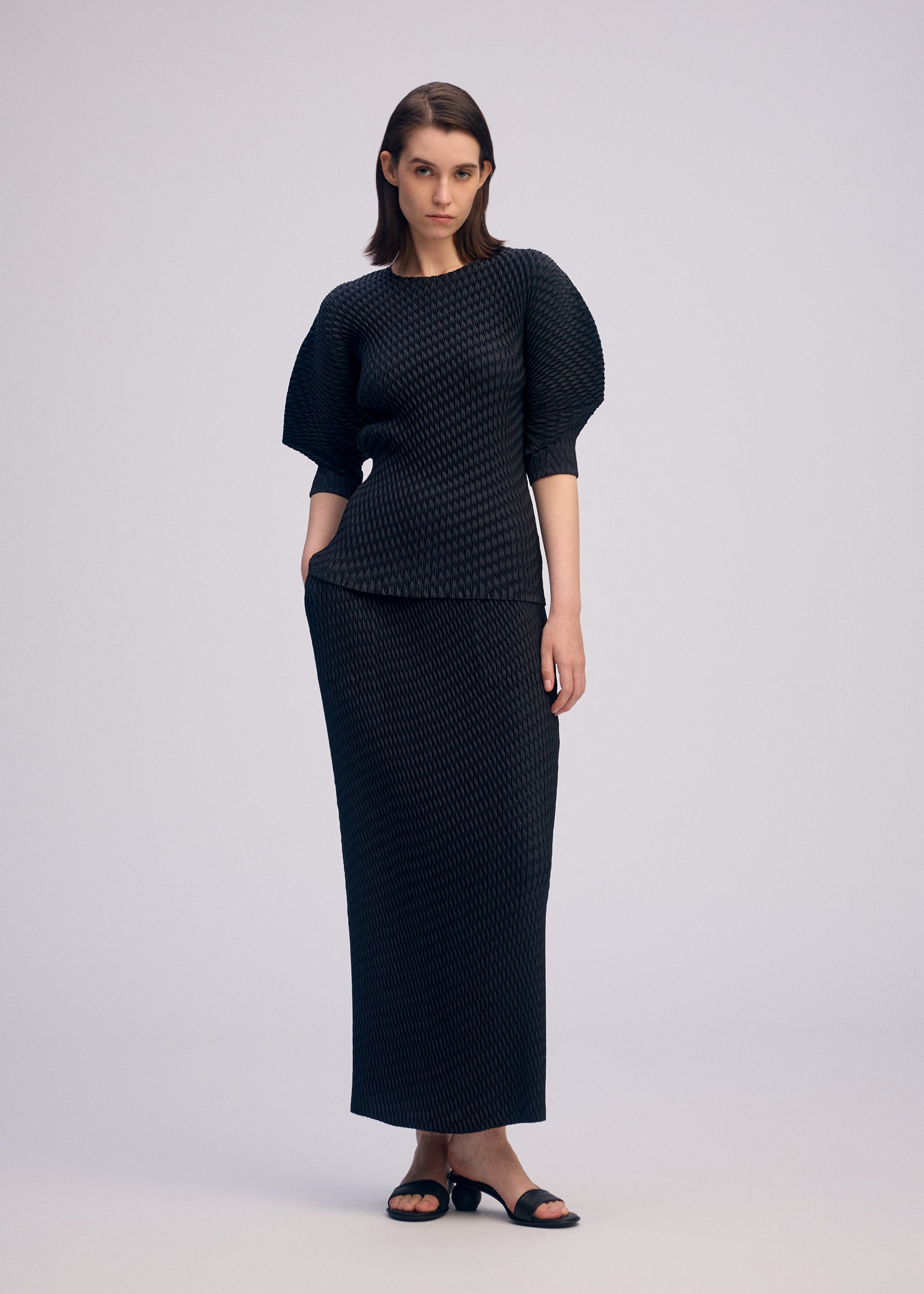 SLEEK PLEATS、ウィメンズ_トップス_トップ、着用画像2