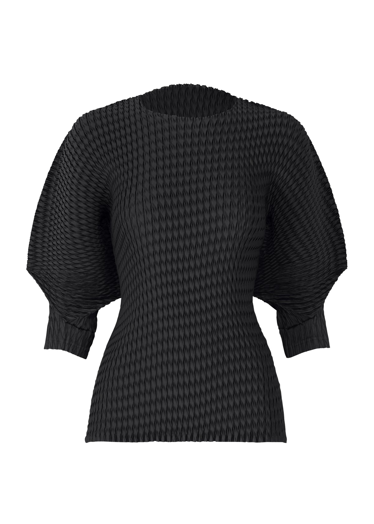 SLEEK PLEATS、ウィメンズ_トップス_トップ、ブラック
