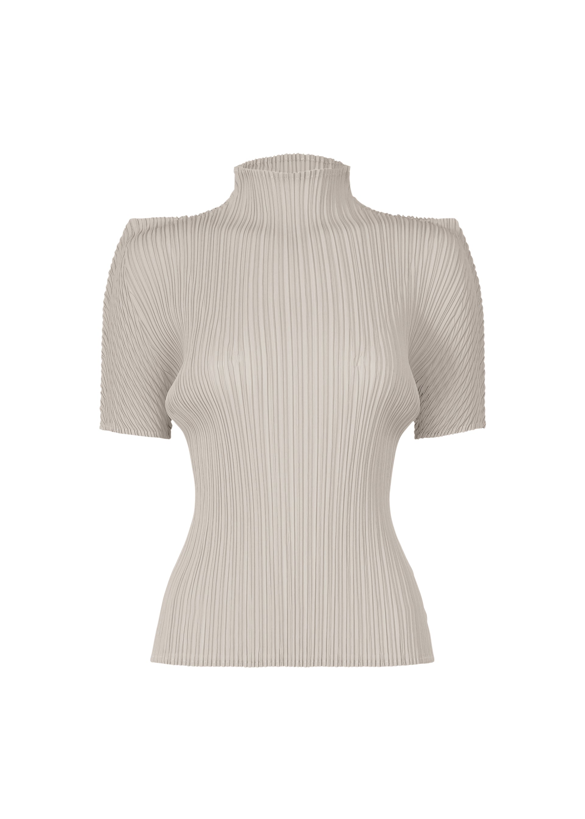 BOX SHOULDER PLEATS、ウィメンズ_トップス_トップ、グレー