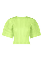 LINEN LIKE RIB PLEATS、ウィメンズ_トップス_トップ、グリーン