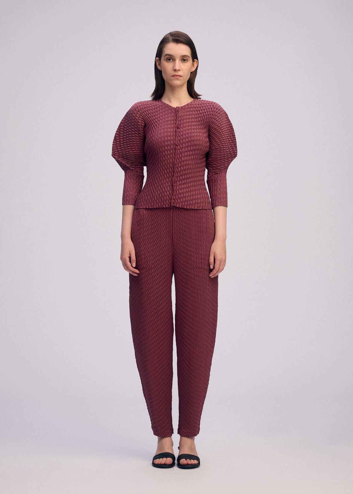 SLEEK PLEATS、ウィメンズ_トップス_カーディガン、着用画像1