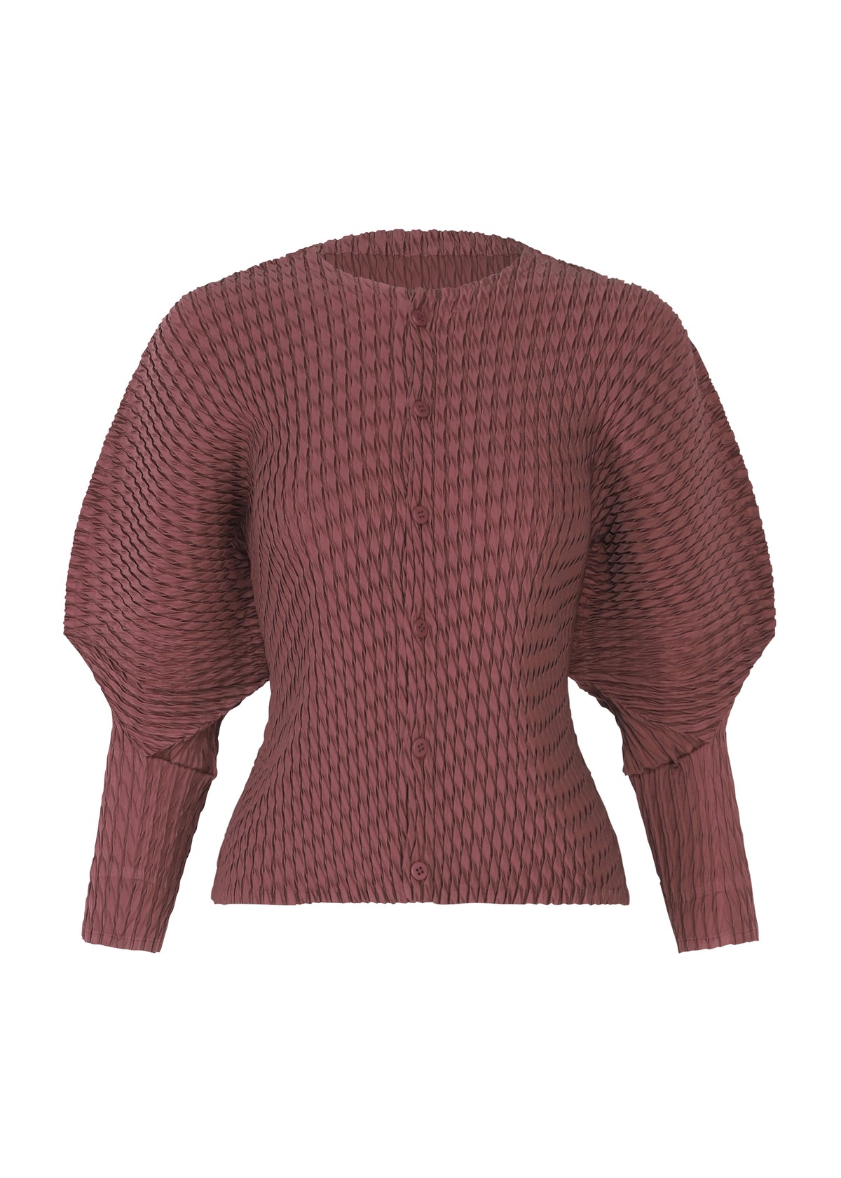 SLEEK PLEATS、ウィメンズ_トップス_カーディガン、パープル