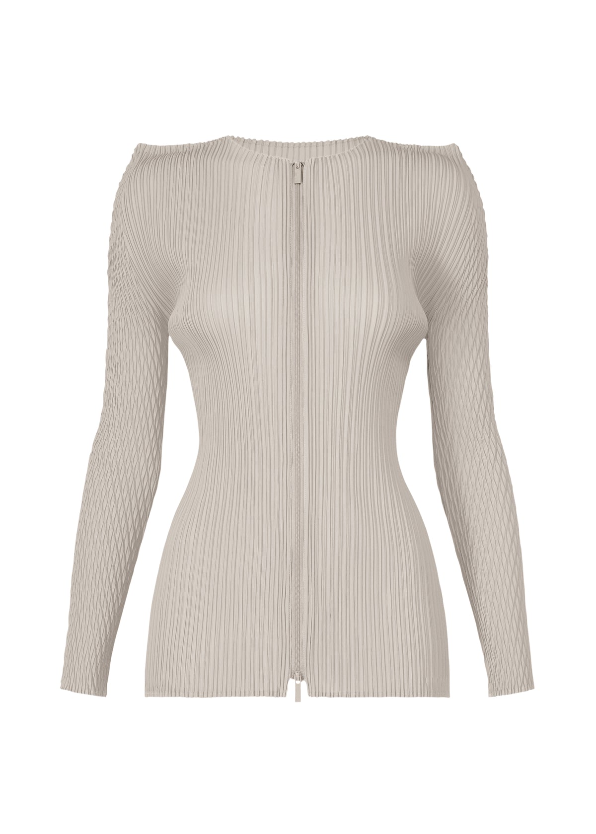 BOX SHOULDER PLEATS、ウィメンズ_トップス_カーディガン、グレー