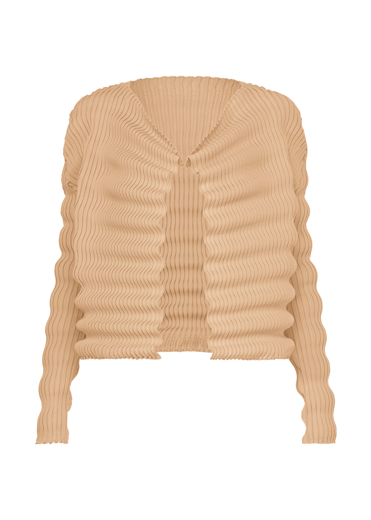 SPRING PLEATS、ウィメンズ_トップス_カーディガン、ベージュ