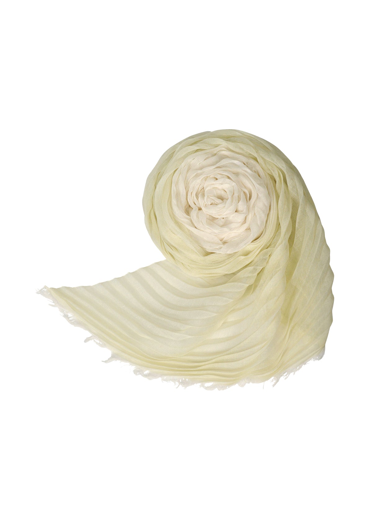 GRADATION RAMIE PLEATS STOLE、アクセサリー&その他_ストール、ホワイト