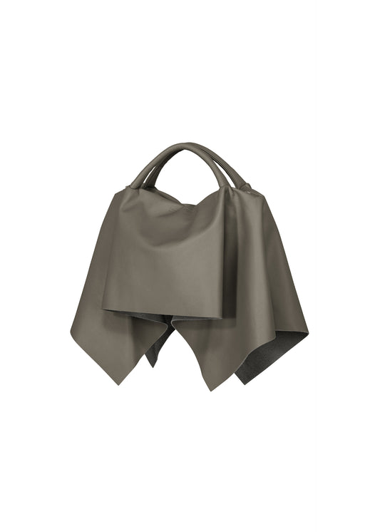 SQUARE BAG(LEATHER)、バッグ&財布_ハンドバッグ、グレー