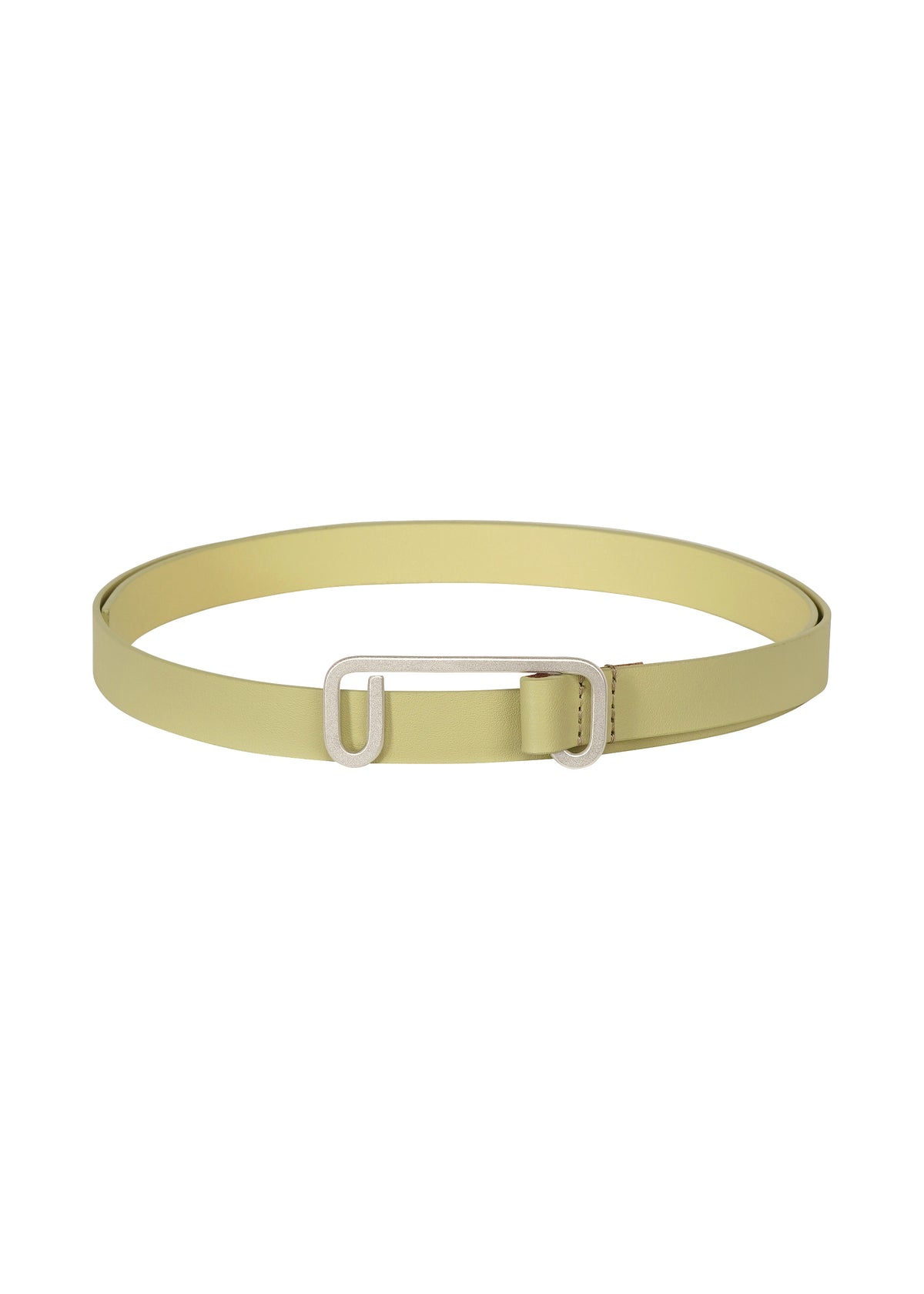 SOLID LEATHER BELT、アクセサリー&その他_アクセサリー、イエロー