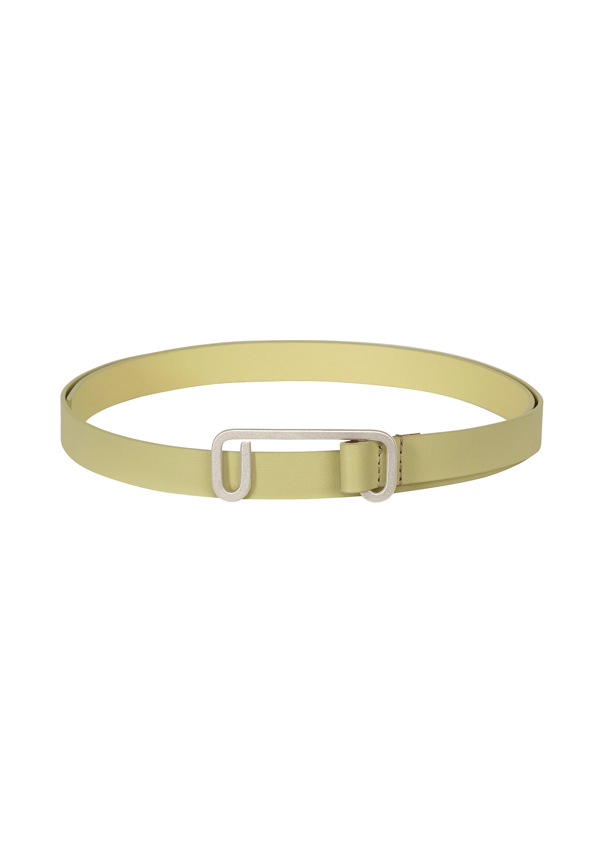 SOLID LEATHER BELT、アクセサリー&その他_アクセサリー、イエロー