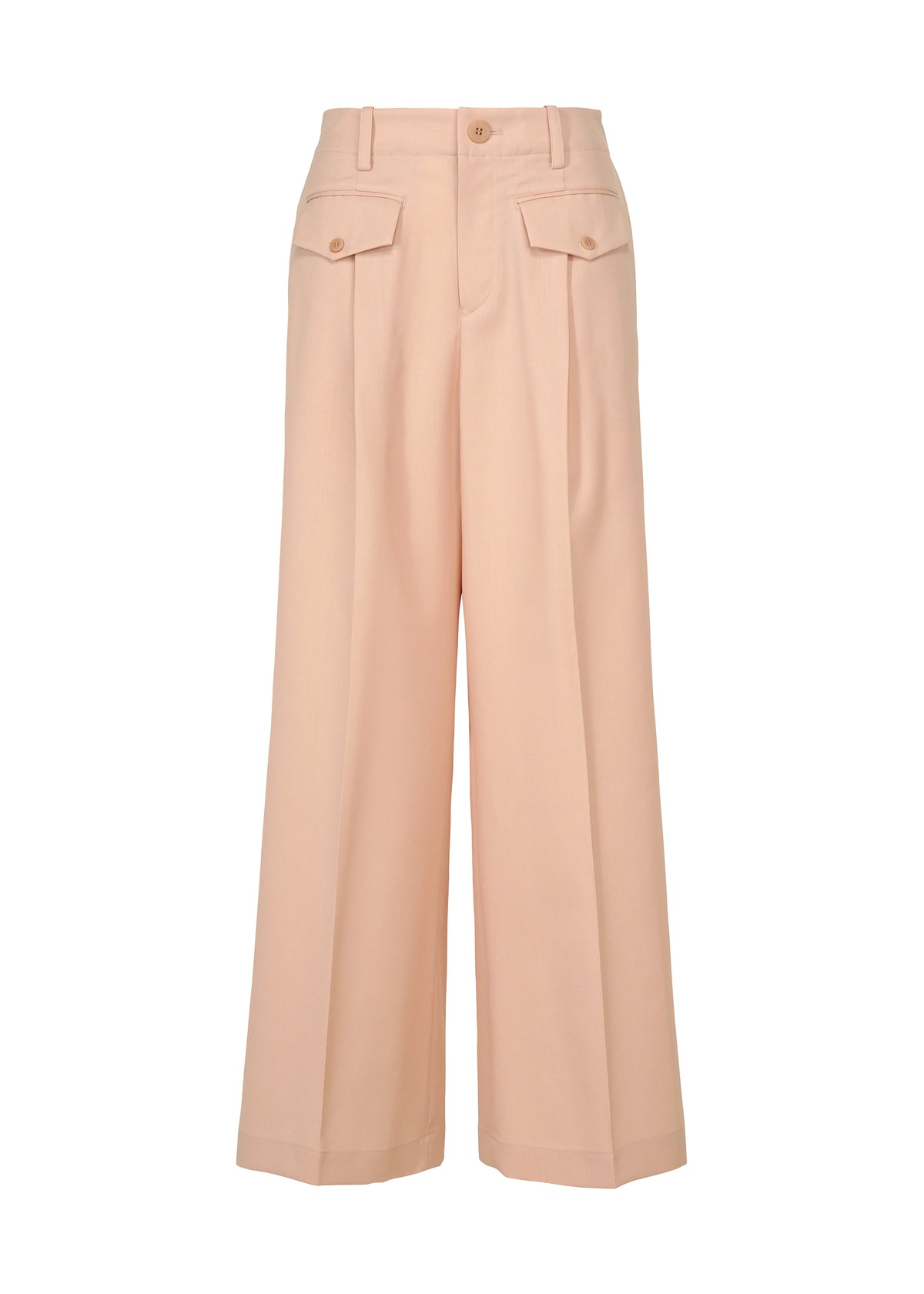 LUSTROUS WOOL PANTS、ウィメンズ_パンツ、ピンク
