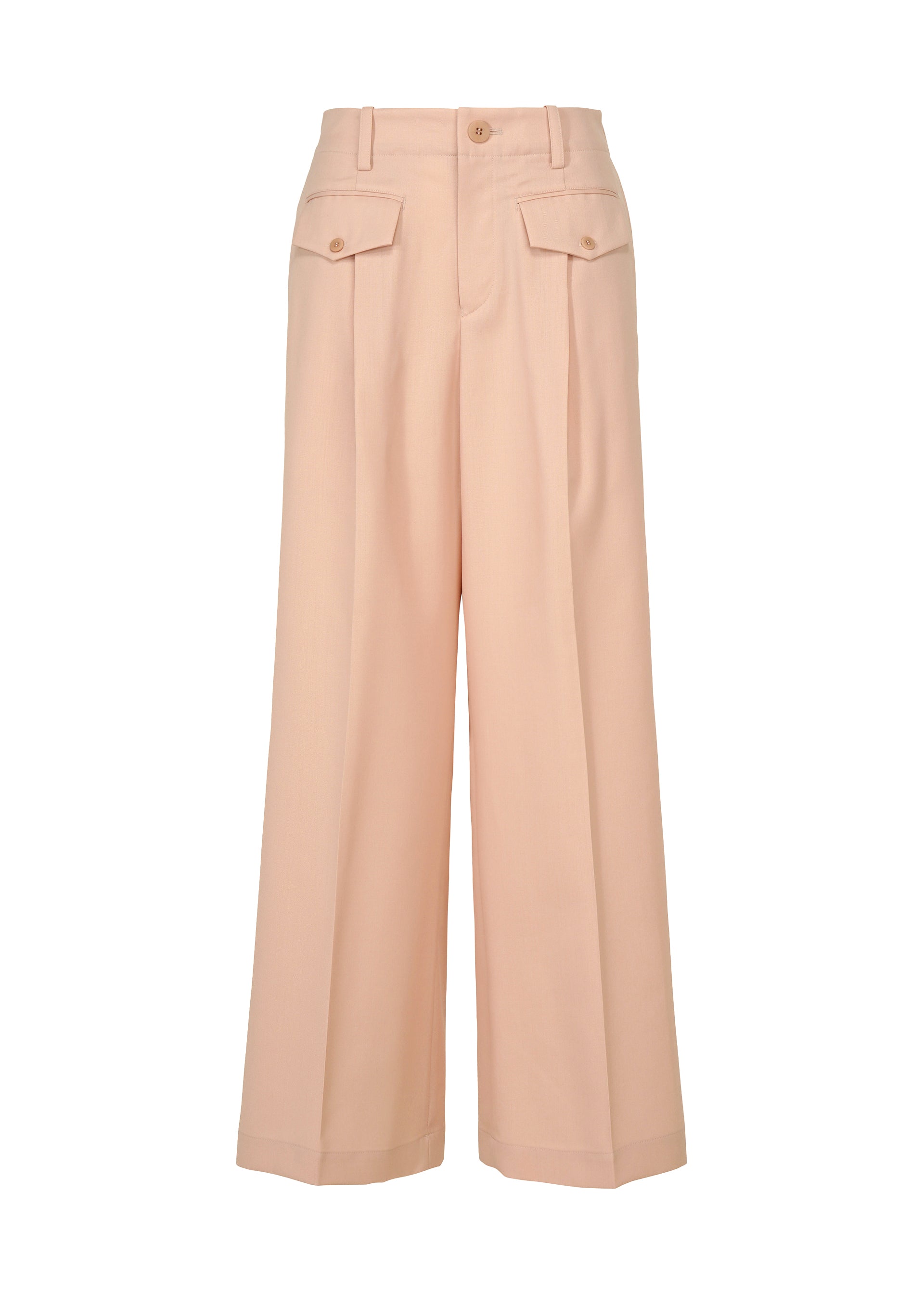 LUSTROUS WOOL PANTS、ウィメンズ_パンツ、ピンク