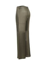 GLOSSED PANELS PLEATS、ウィメンズ_パンツ、ディテール画像2