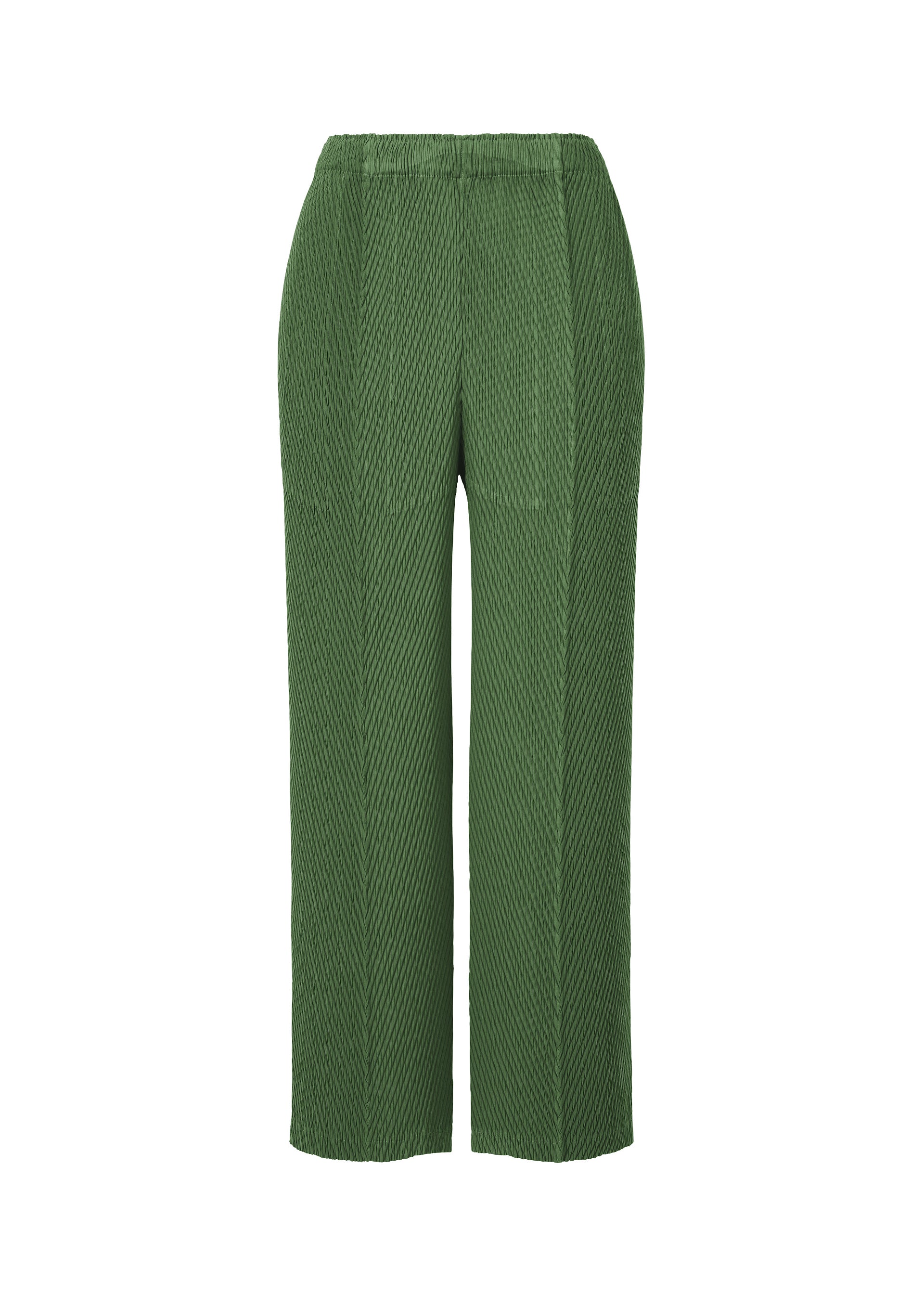RHOMBUS PLEATS、ウィメンズ_パンツ、グリーン