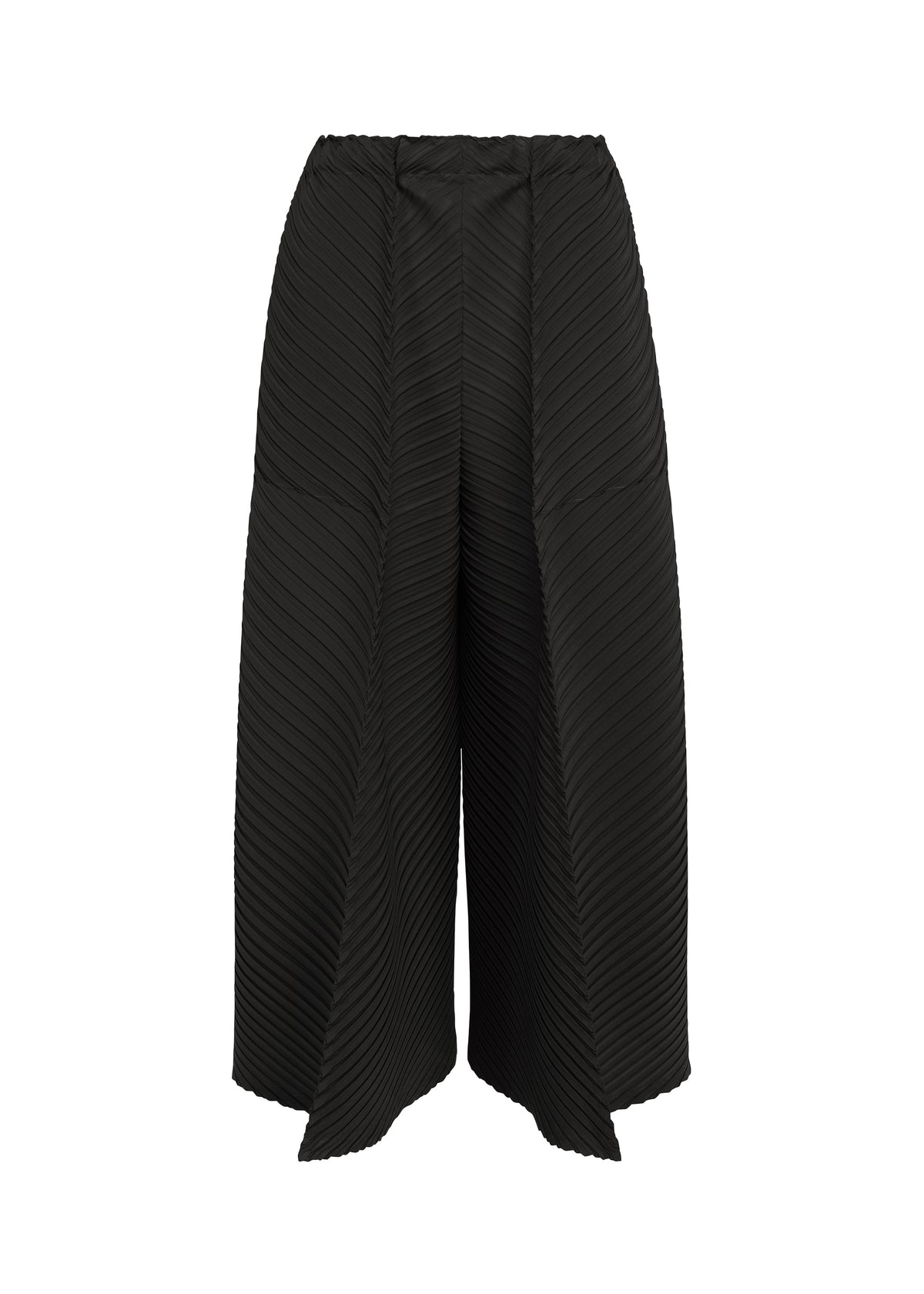 TUBULAR PLEATS、ウィメンズ_パンツ、ブラック