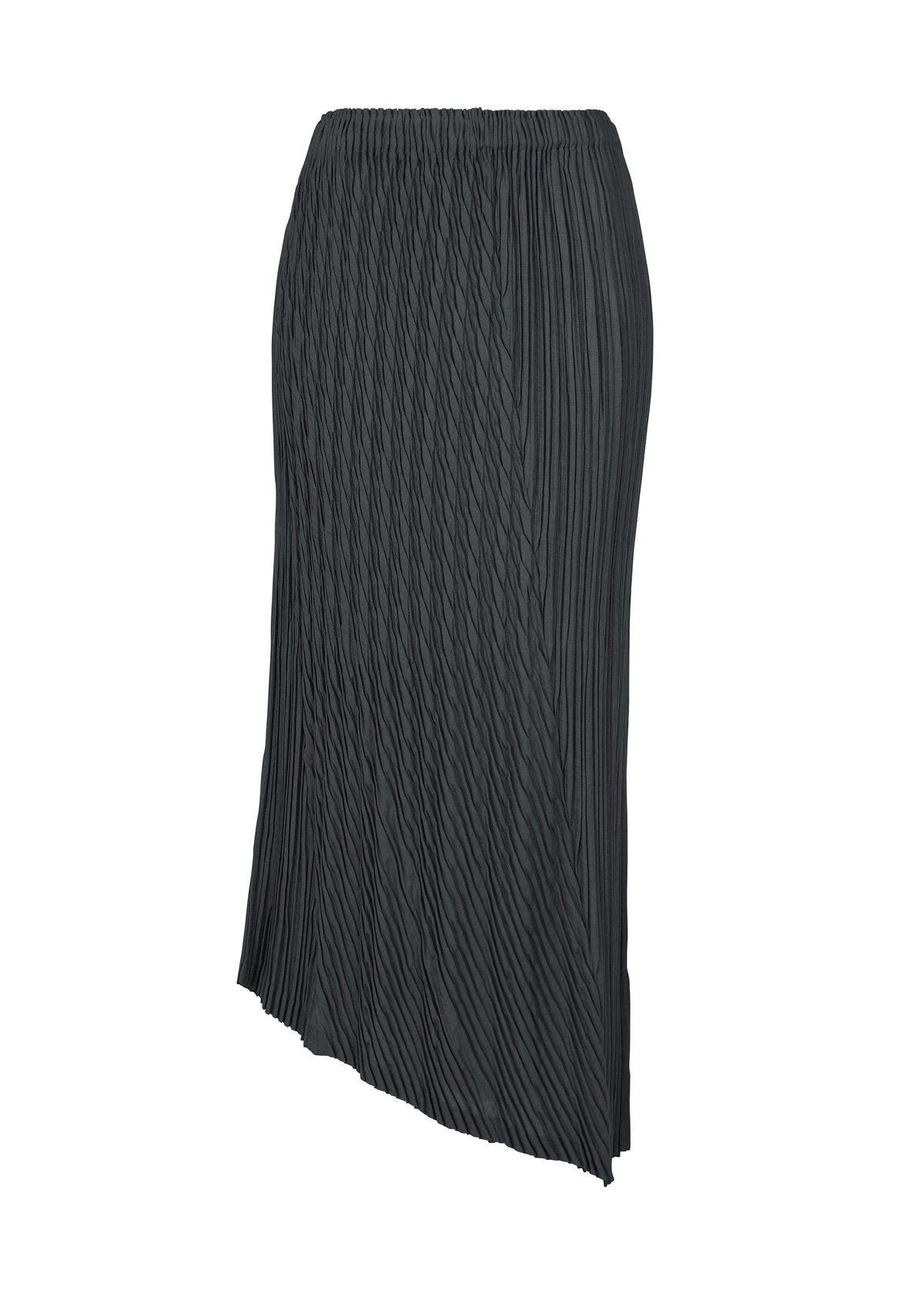 UNFURLING PLEATS、ウィメンズ_スカート、ネイビー