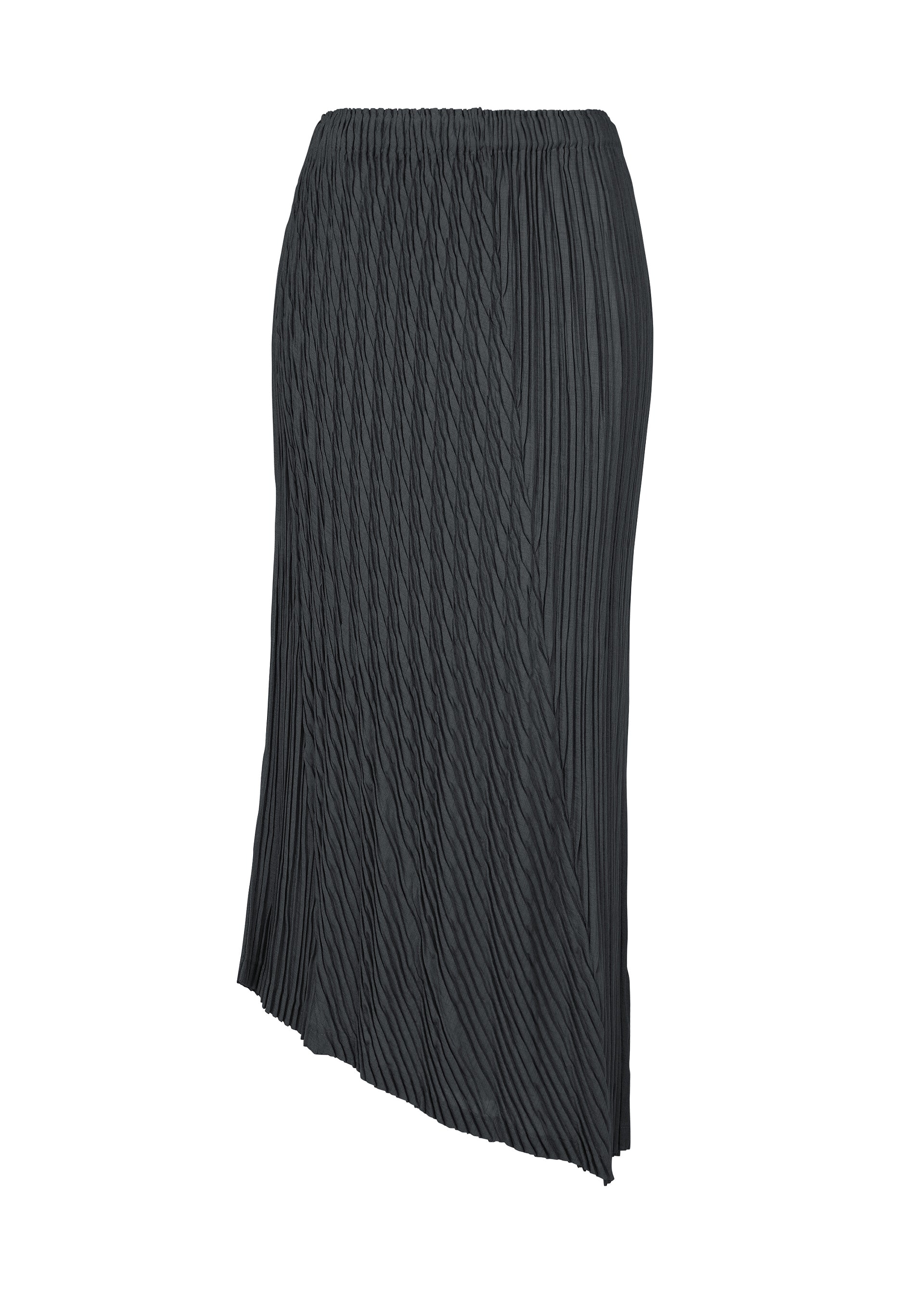 UNFURLING PLEATS、ウィメンズ_スカート、ネイビー