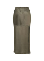 GLOSSED PANELS PLEATS、ウィメンズ_スカート、ディテール画像1