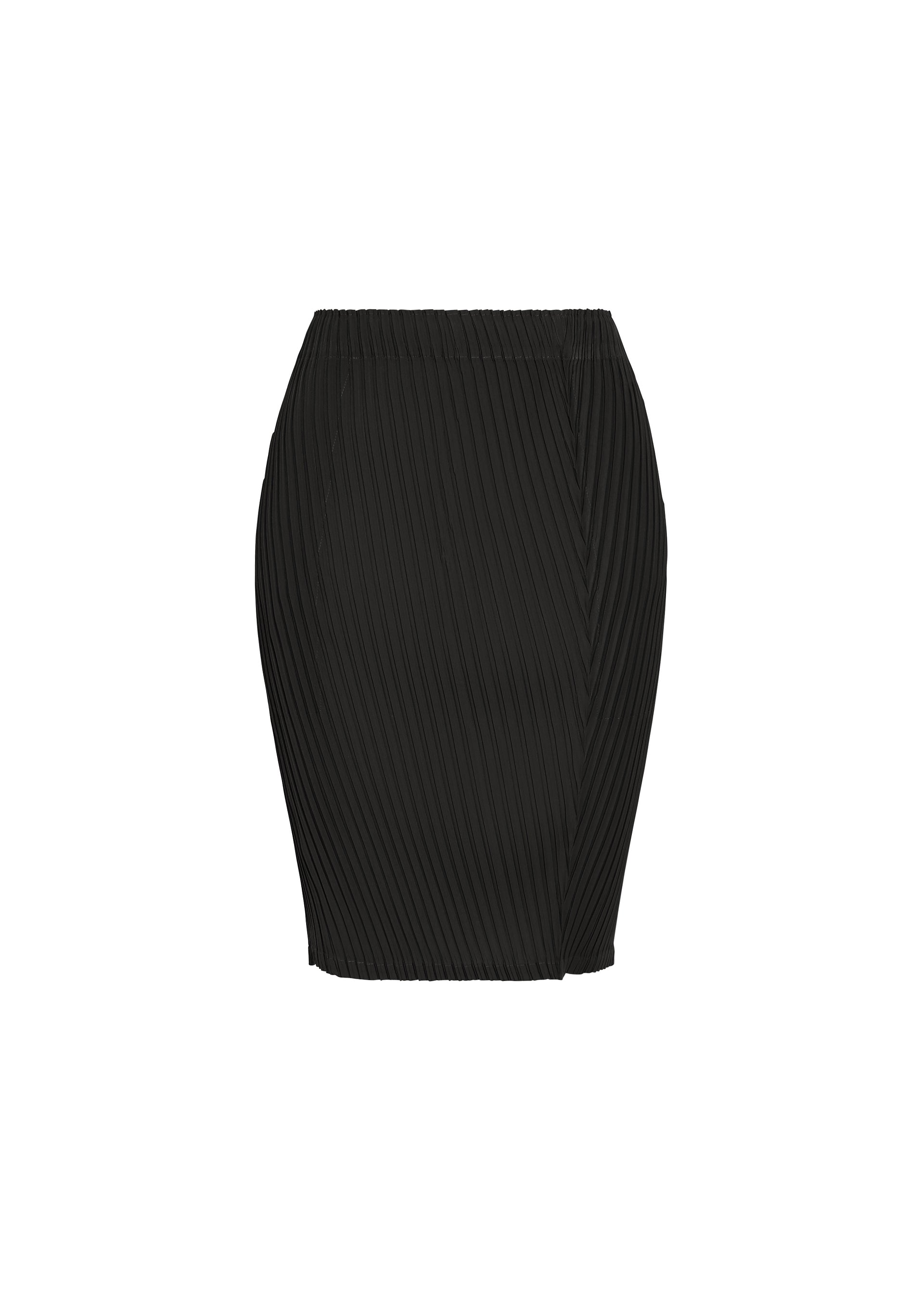 TUBULAR PLEATS、ウィメンズ_スカート、ブラック
