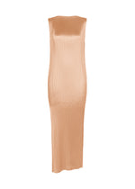 GLOSSED PANELS PLEATS、ウィメンズ_ワンピース、ピンク