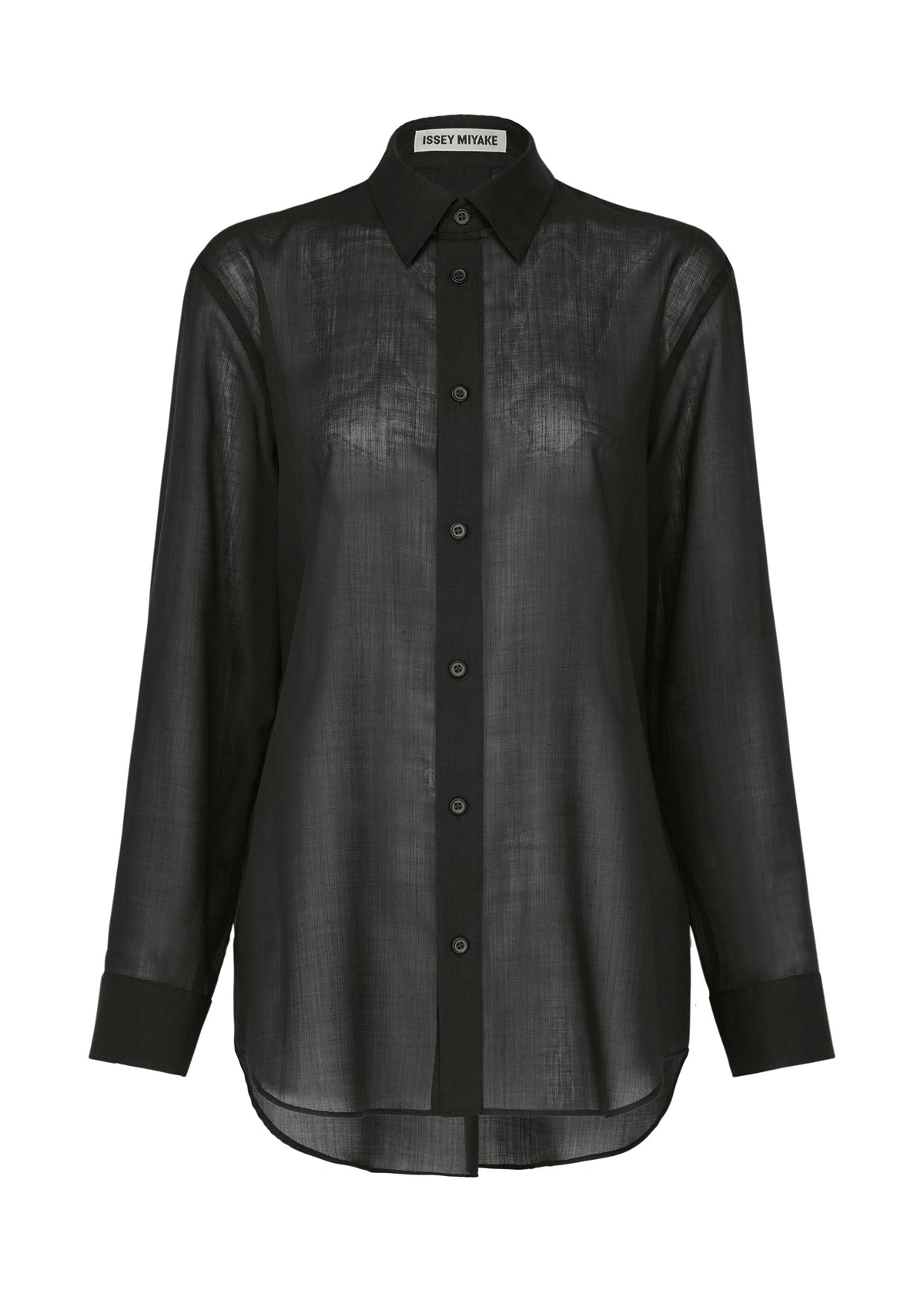 SHEER WOOL、ウィメンズ_トップス_シャツ、ブラック