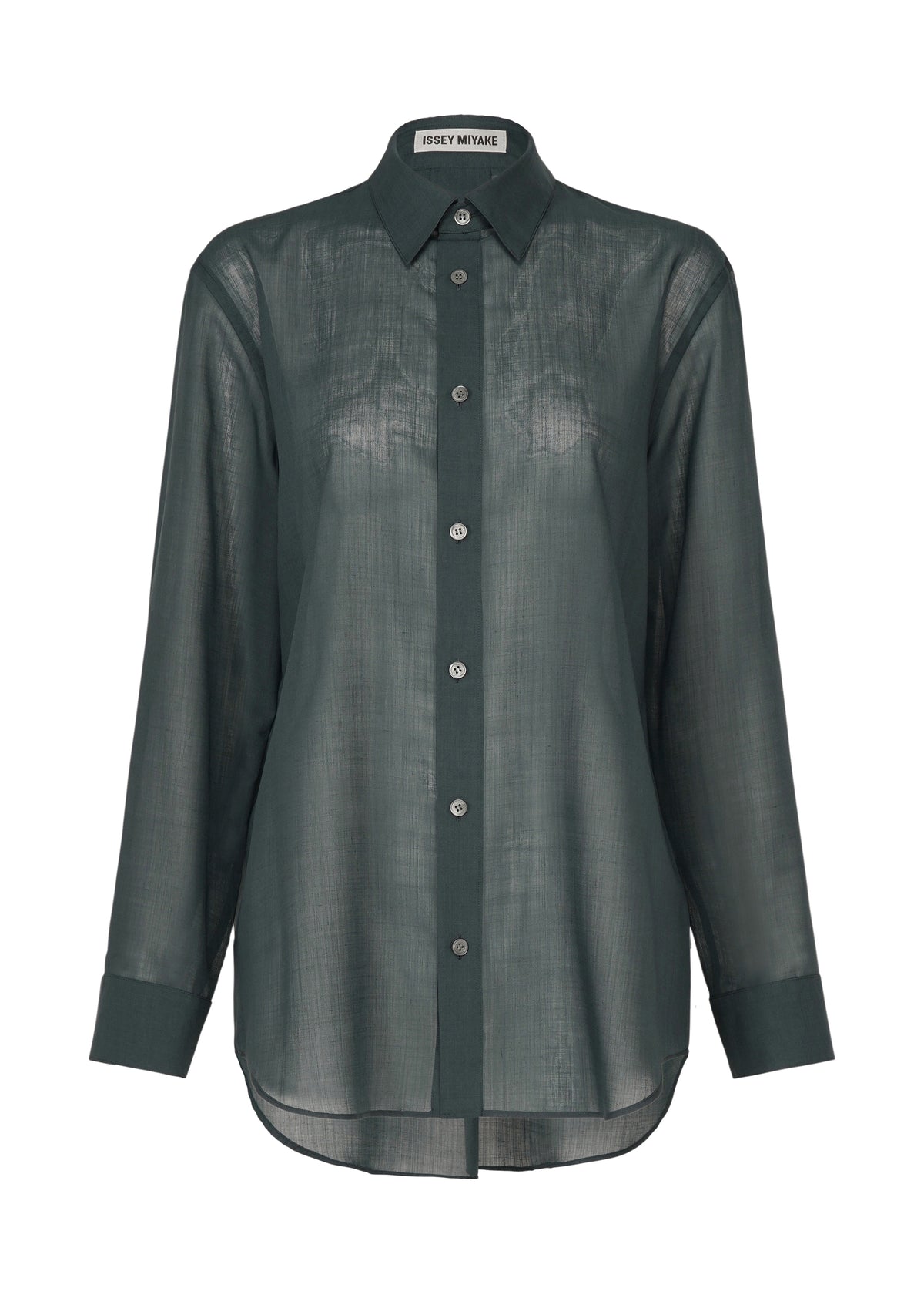 SHEER WOOL、ウィメンズ_トップス_シャツ、ネイビー