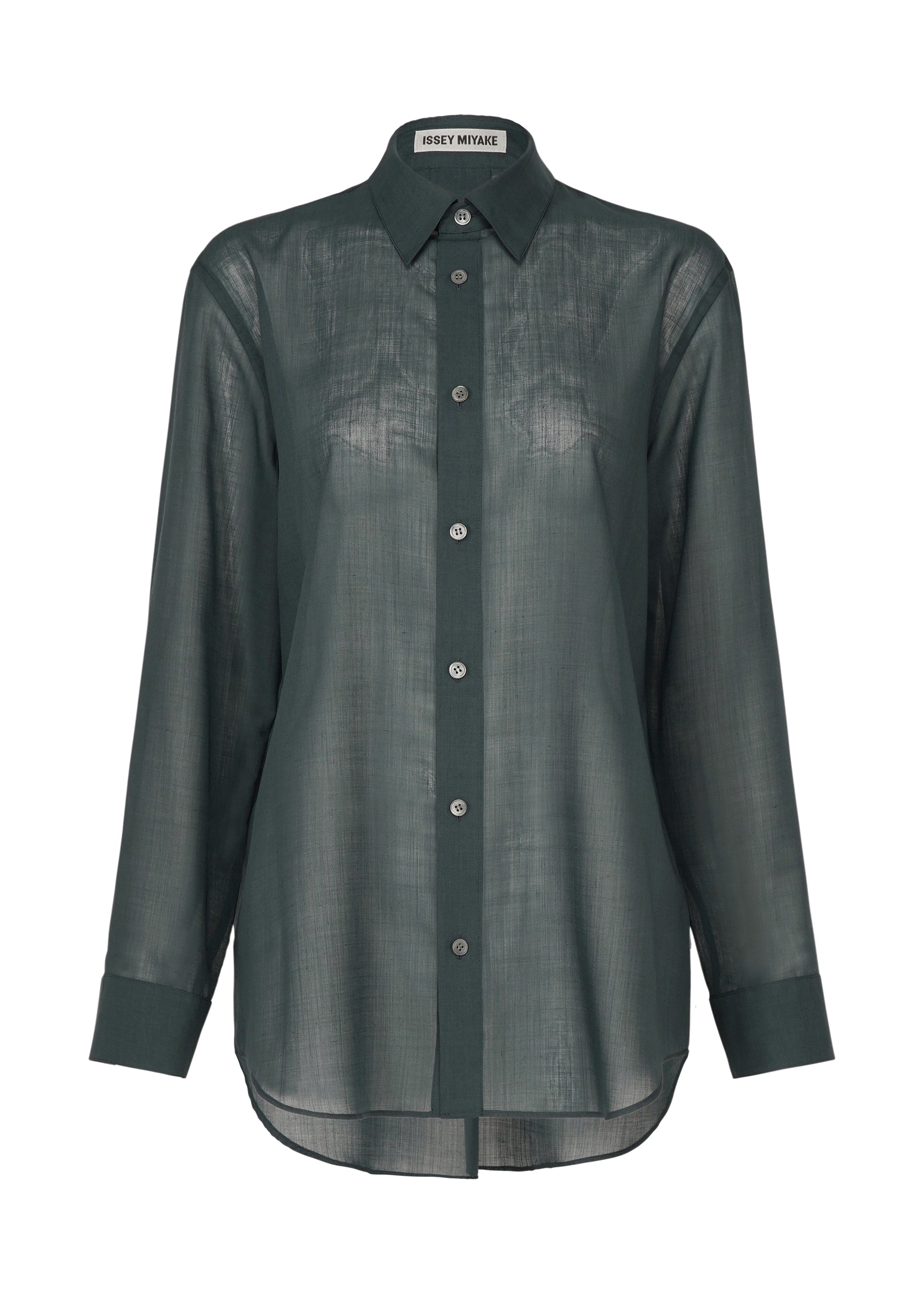 SHEER WOOL、ウィメンズ_トップス_シャツ、ネイビー