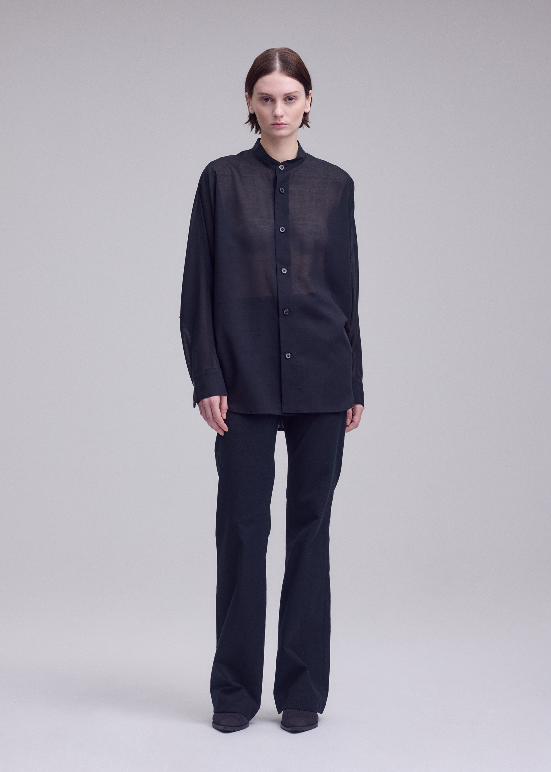 SHEER WOOL、ウィメンズ_トップス_シャツ、着用画像2