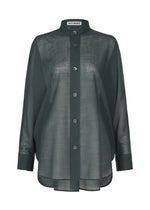 SHEER WOOL、ウィメンズ_トップス_シャツ、ネイビー