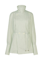 MONSIEUR SHIRT(DOBBY STRIPE)、ウィメンズ_トップス_シャツ、ホワイト