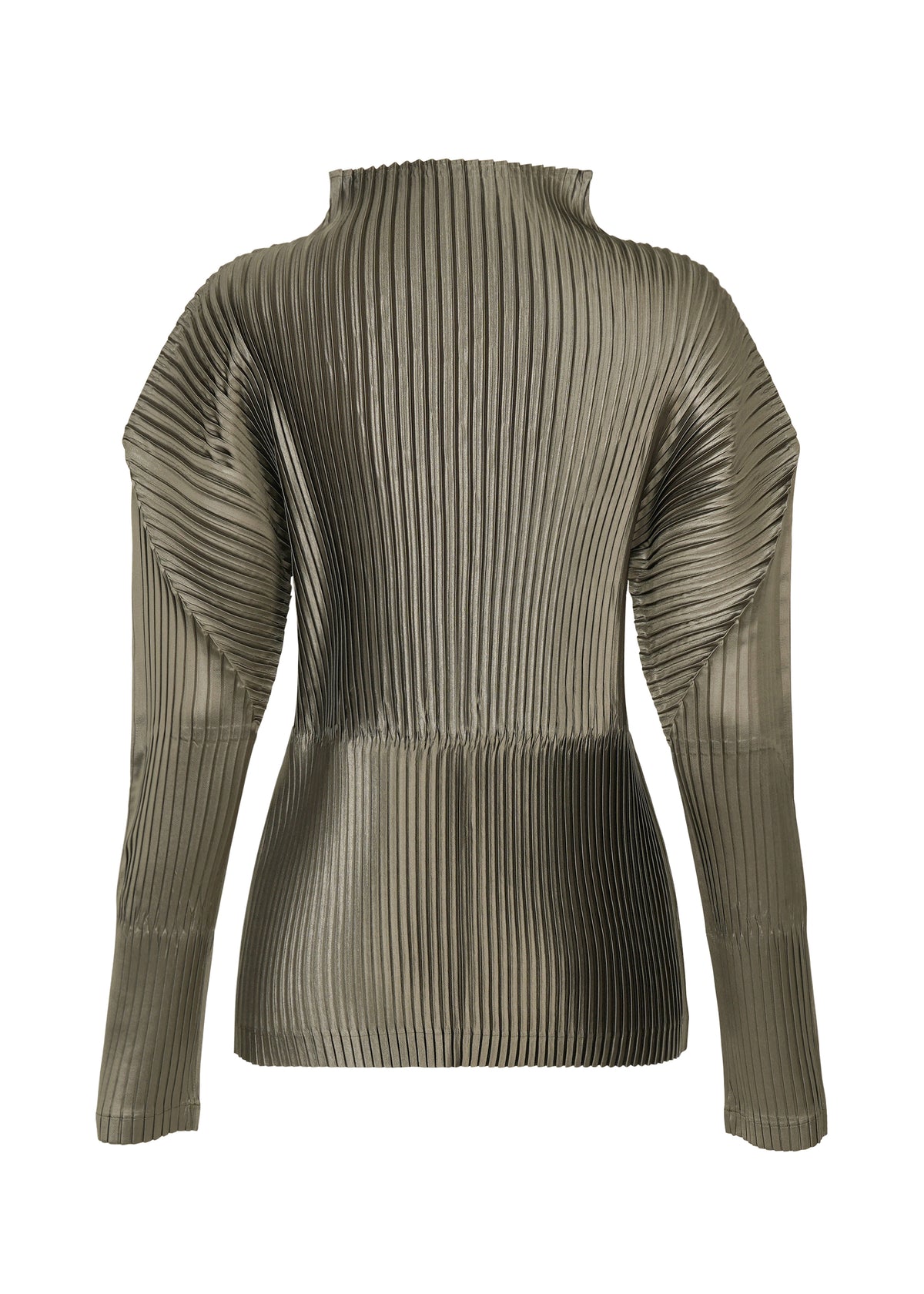 GLOSSED PANELS PLEATS、ウィメンズ_トップス_トップ、ディテール画像1