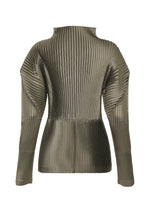 GLOSSED PANELS PLEATS、ウィメンズ_トップス_トップ、ディテール画像1