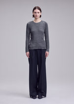 SUEDE LIKE PLEATS、ウィメンズ_トップス_トップ、着用画像1